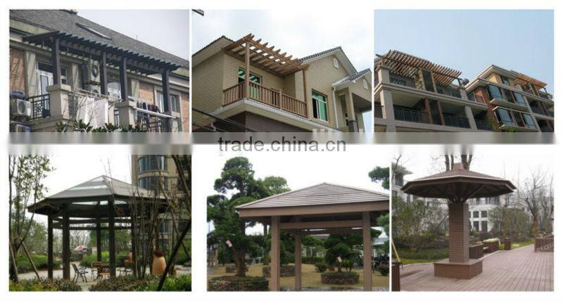 recycled backyard outside hollow composite wood decking wpc decking outdoor gazebo garden tent