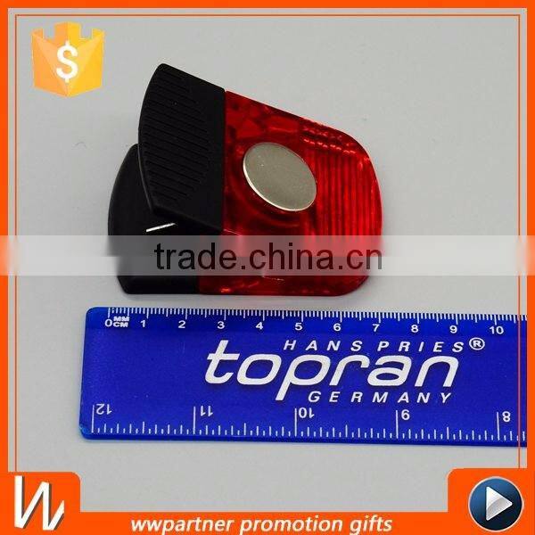 Custom Classic Hot Sale Rubber Coated Magnet Paper Memo Clip for Promotion