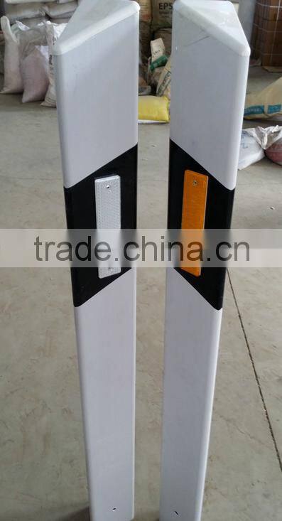White Roadside Delineator Post