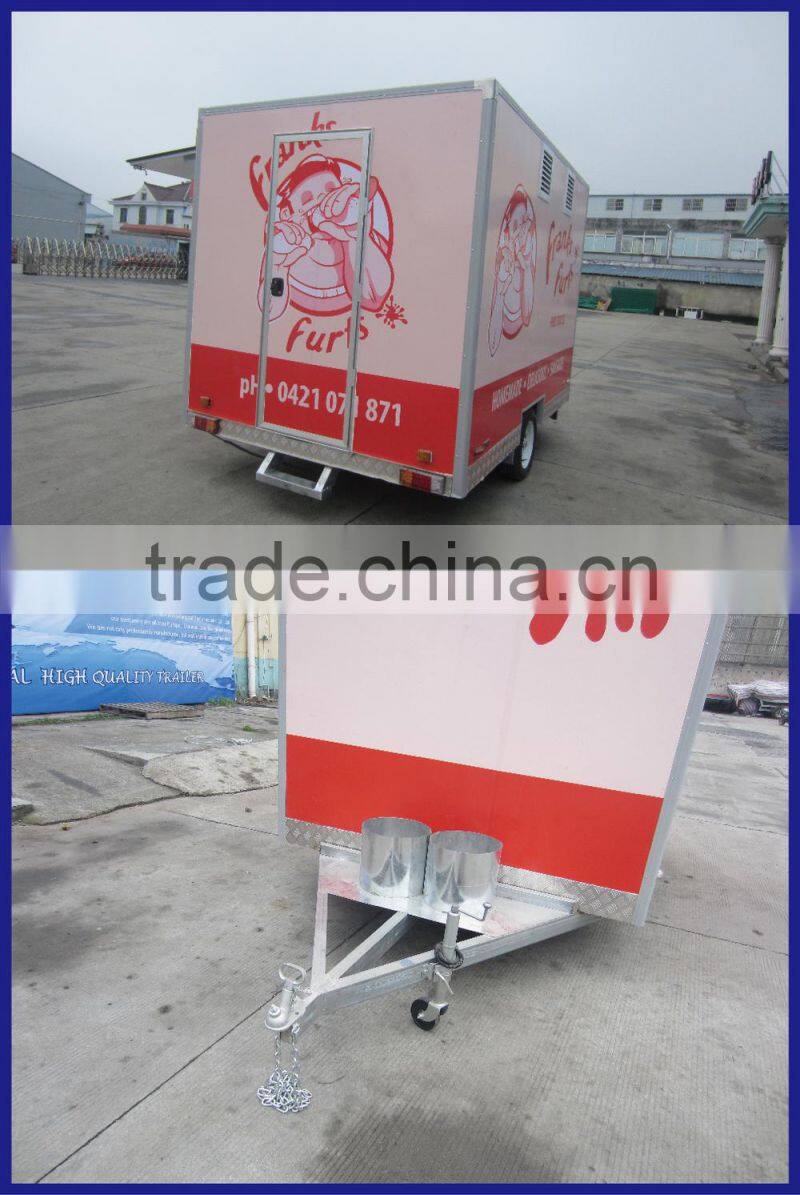 European Quality, Chinese Price fv-40 mobile food van bicycle for food sale food vending trailer for sale