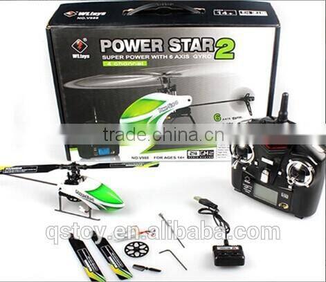4CH Electric 2.4G Remote Control Helicopter with 6-axis Gyro Single Blade helicopter vs V911
