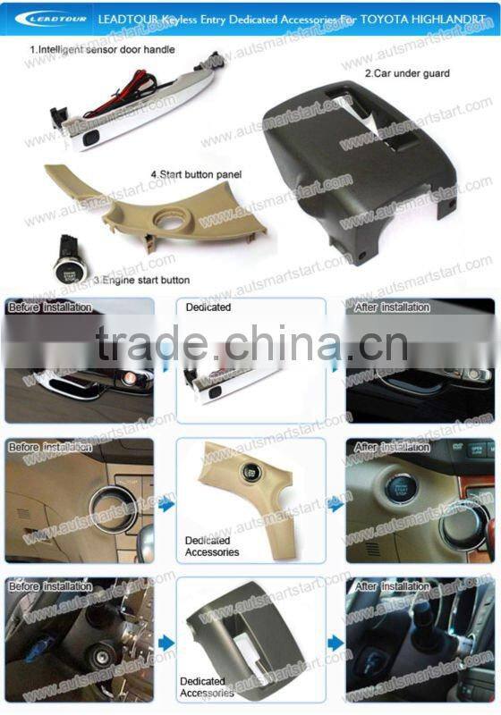 Update PKE/Keyless Push Button Start System with Car Alarm for Highlander