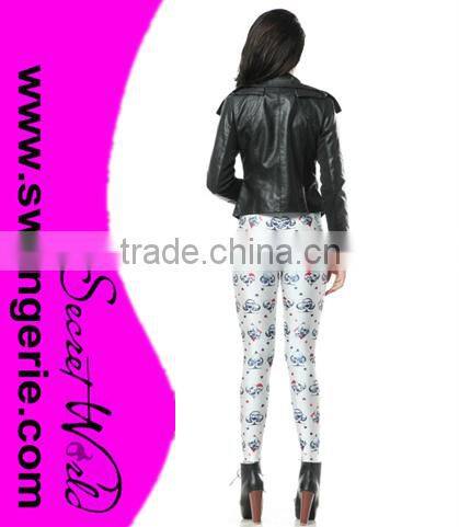 Women Ace Skulls Head Skinny Digital Printed Leggings