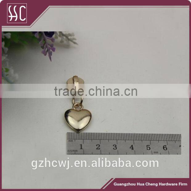 heart shaped zipper puller,metal zipper puller,Guangzhou zipper puller