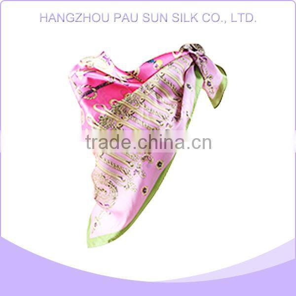 Wholsale best quality fashionable hand rolled scarf yellow