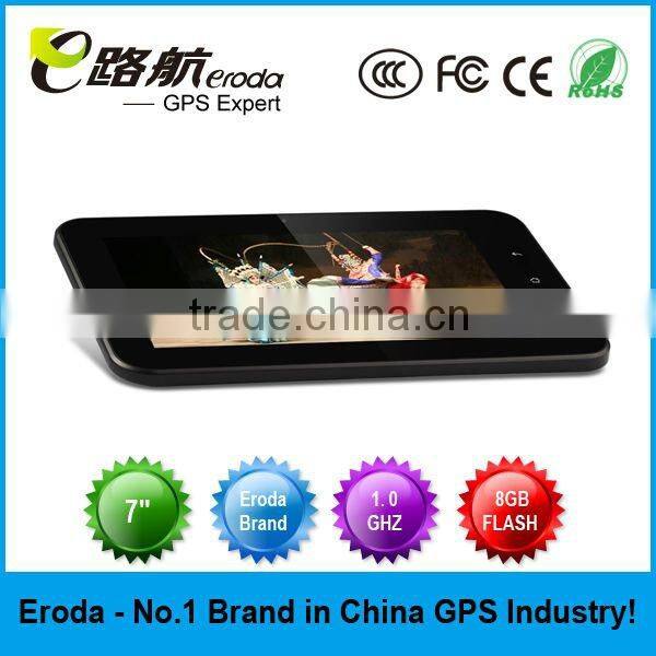 Eroda Tablet with Built-in GPS A8 1.0 GHZ Frequency DDR3 512MB 8GB NAND FLASH HOT Sellling!!
