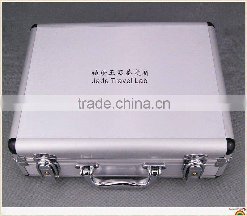 Fable professional jade testing suit FGL-8A with 8 essential instruments inside for jade testing.