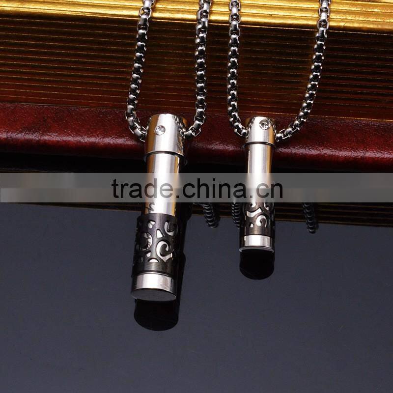 Wholesale women multicolor aroma pendant for essential oil in 316L stainless steel perfume pendant