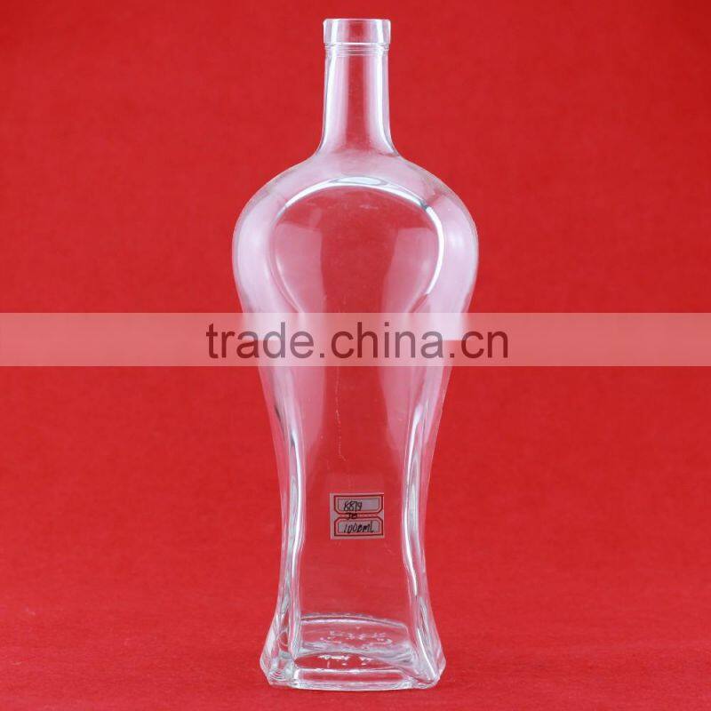 High reach ball shape wine bottles jar shape liquor bottle Clown shape 1 litter bottles