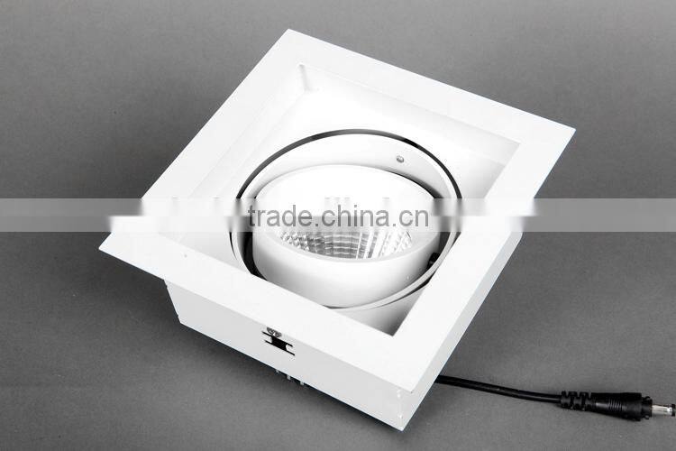 Downlighting led 20w cob recessed led grille light