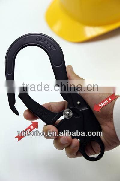 Gold&Black Double Lock Quick Release Lineman Metal Snap Hook