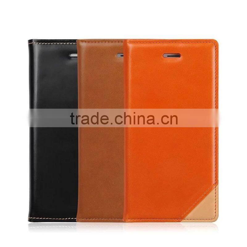 Customize design full grian leather mobile phone case for iphone 6