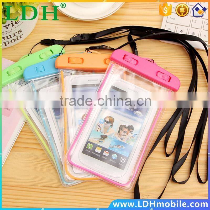 Night Light Phone Bag Underwater Waterproof Phone Bag Diving Bag Mobile Phone Pouch Case For Samsung S6 For Iphone 6 Plus Xi New