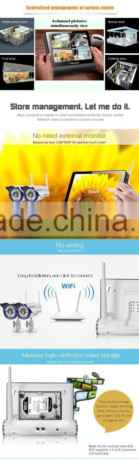 VStarcam waterproof small onvif hd 5 megapixel outdoor ip camera