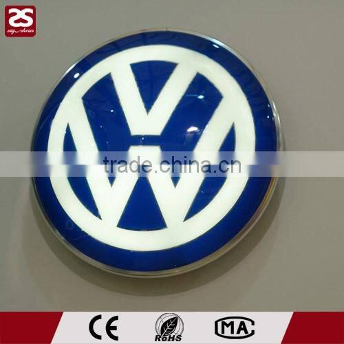Vacuum Forming Acrylic Led Round Silk Screen Outdoor Advertising Light Box