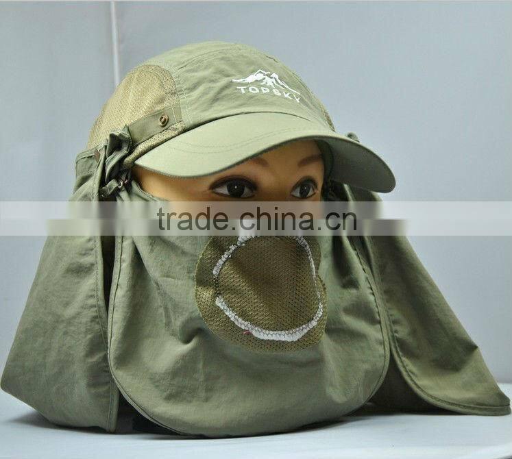 UV protection neck band and face mark fishing hats and bucket hats