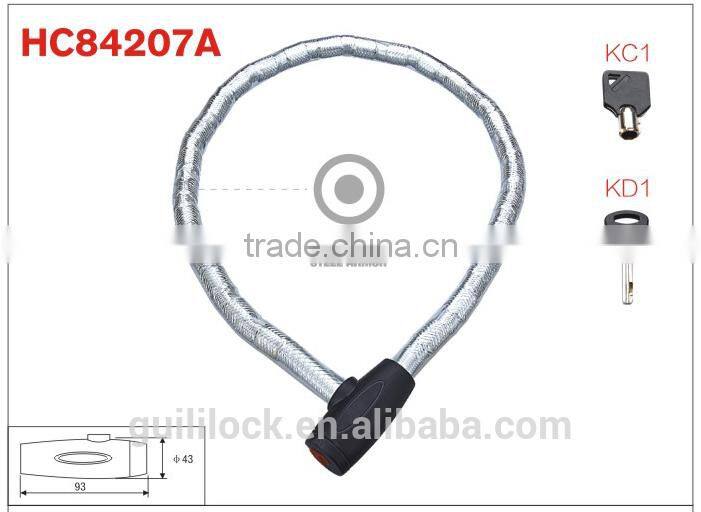 Carapace Lock,Armored Cable Lock,Motorcycle Lock HC84207A