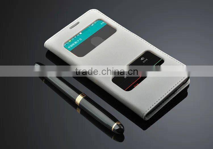 new china products for sale Stand Design Double View Window Leather wallet case cover for htc desire 820 factory price