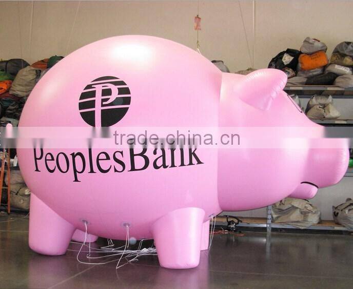 Factory price pink giant inflatable pig for sale
