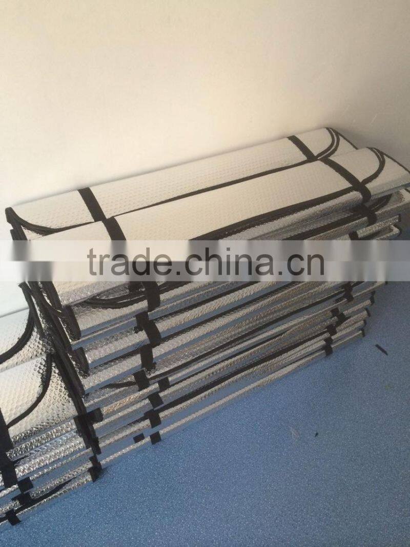 PE promotional car sunshade for front window