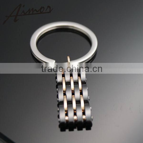 Good Price Stainless Steel Key Chain with Ceramic/Zircons