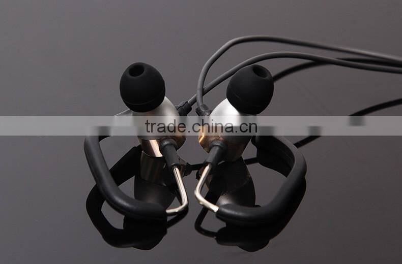 Wired metal Stereo Headset Earhook for Phones