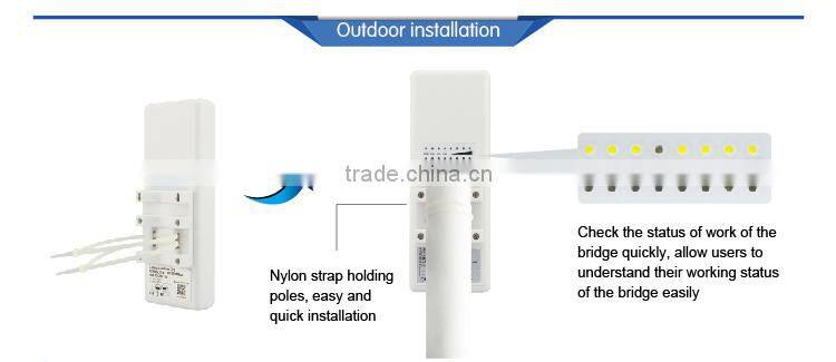 Long range wireless bridge for cctv wireless camera