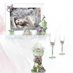 RORO Forever Love rose crystal glass enamel photo frame picture frame home furniture matching