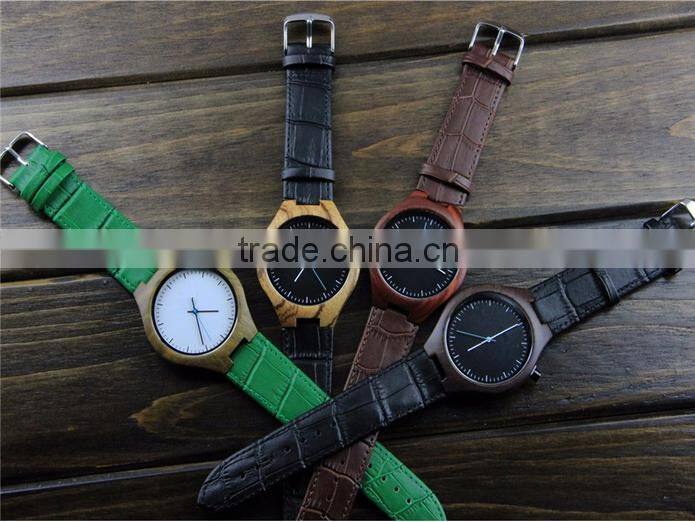 2016 NEW MODELS FROM DORIS WATCH FASHION DESIGN CUSTOM WOOD CASE GENUINE LEATHER STRAPS HOT IN ALIBABA