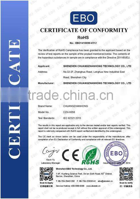 CZH CZH-H017 USB 2.0, 4 Port Hub (Black and white Color,) with LE light