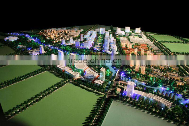 City centre planning program miniature building model maquette