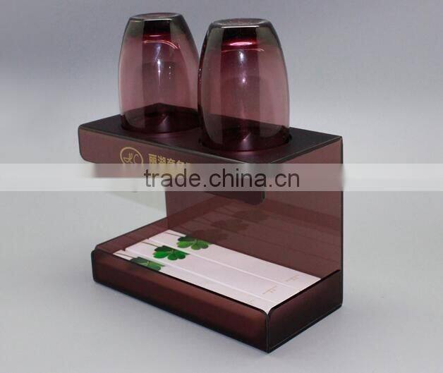 acrylic rest room display holder