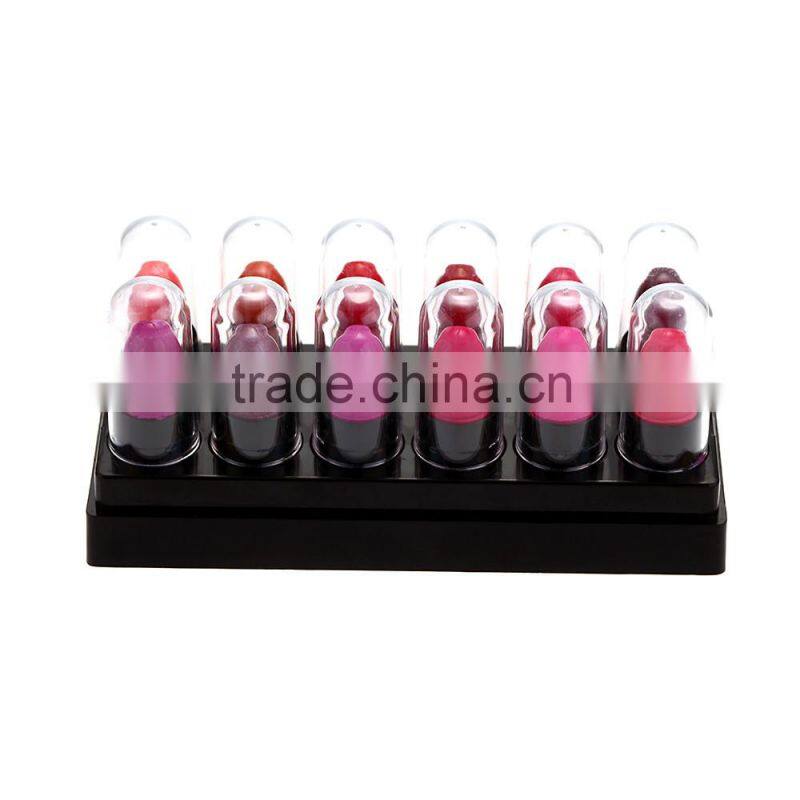 12 Pcs Colorful Long Lasting Sweet Mini Moisturizing Lipstick Elegant Color Lip Cream Lip Balm