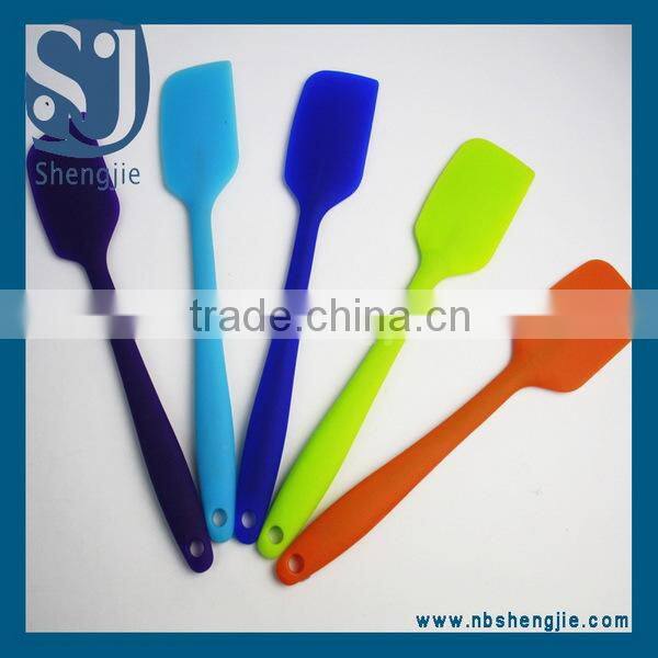 Trade assurance Promotional silicone bbq scraper, cheap silicone spatula in high quality,silicone slicker for cooking