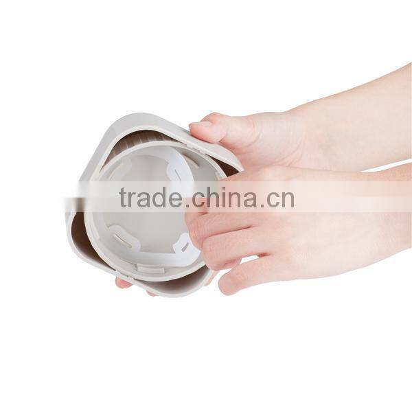 SINOGLASS XL size 1700ml unique square round design with measuring lid glass square round design Storage Jar set