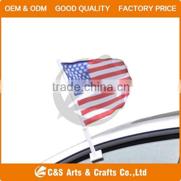 New Promotions Car Flag and Car Flagpole with Polyester Flag