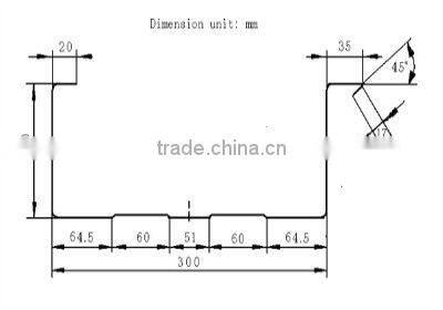 600-300 roof roll forming machine or Steel sheet roll forming machine