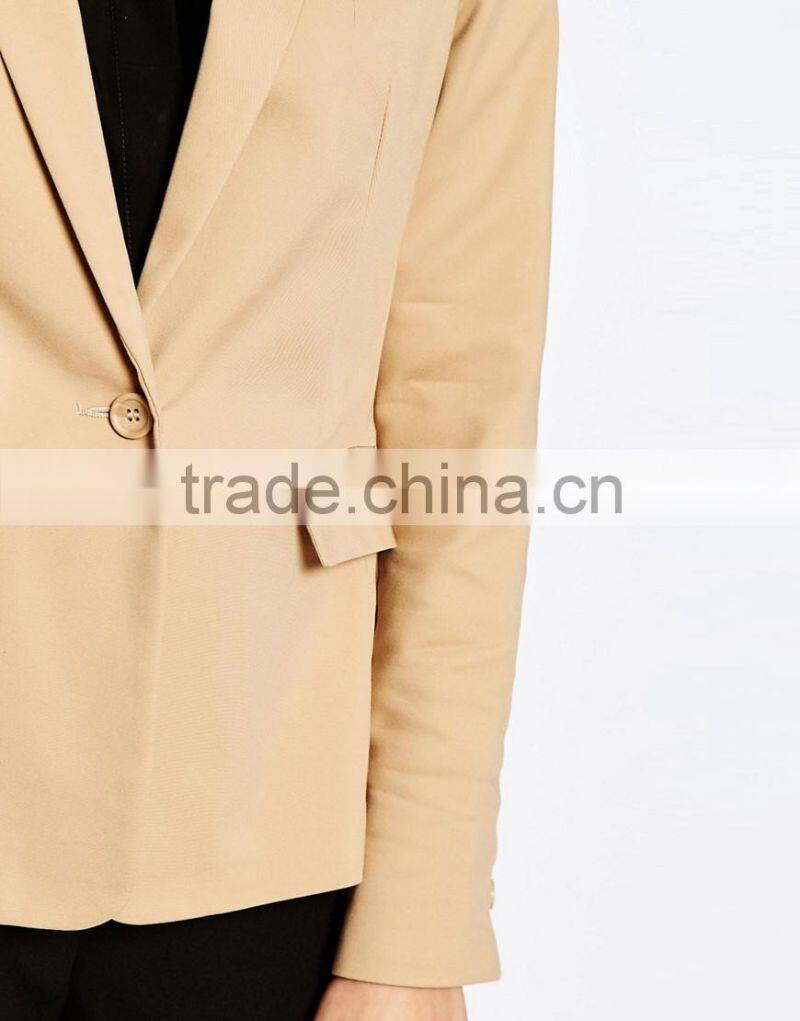 OEM custom made high quality Fall Work woman fashion design jacket blazer clothing