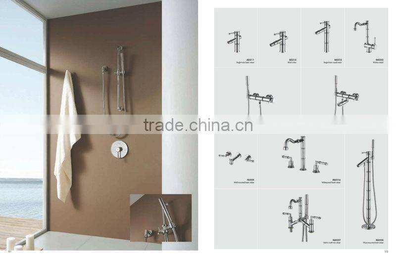 chrome bamboo brass shower 13/H6219
