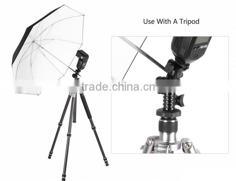 New released full-function adjustable camera flash shoe umbrella holder light stand socket bracket