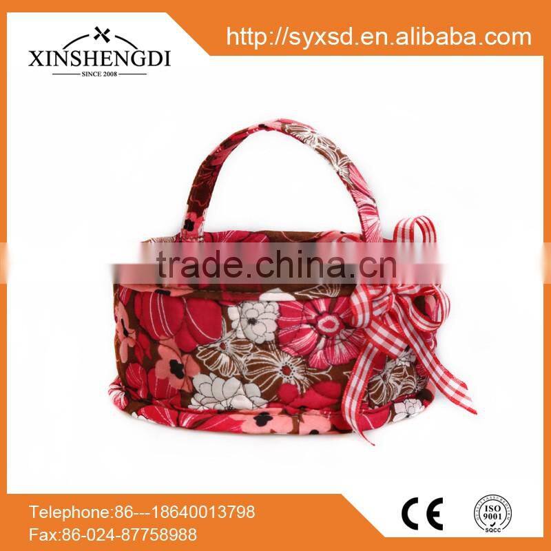 CY045 Classic High Quality Ladies floral zip cosmetic bag