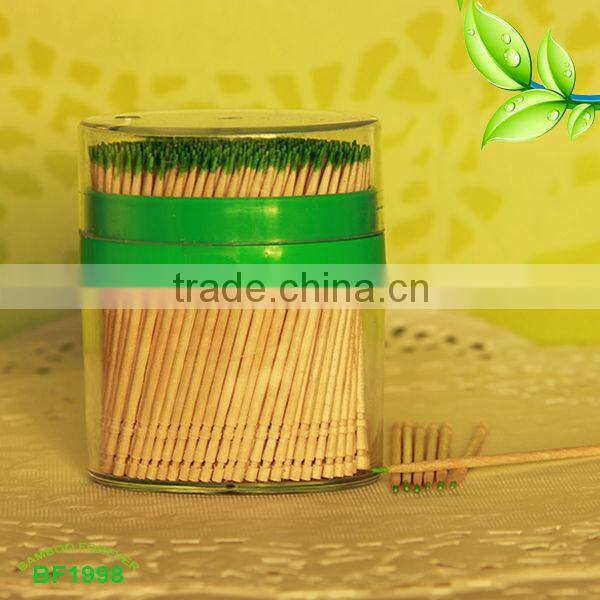 Single tip bamboo toothpicks minted