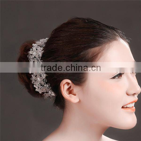 MYLOVE Rhinestone Flowers Bridal Headband Wedding Hair Accessories MLF095