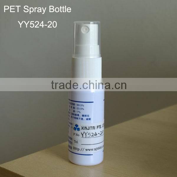 20ml PET Oral Spray Bottle with Silk Screen Printing Surface