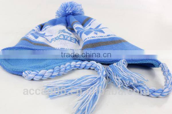 pom pom knitted women warm beanie hat