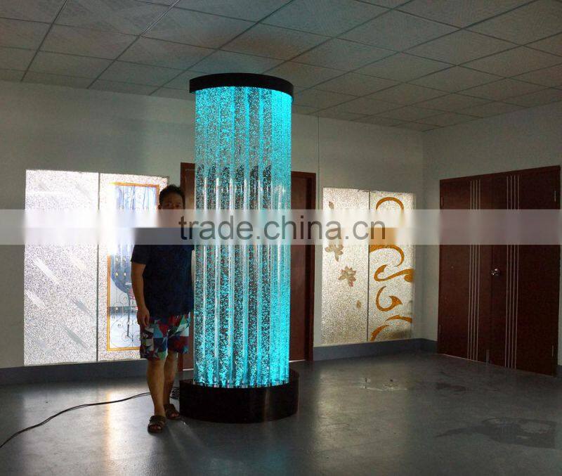 indoor decoration Acrylic water bubble wall decoration with led light changing
