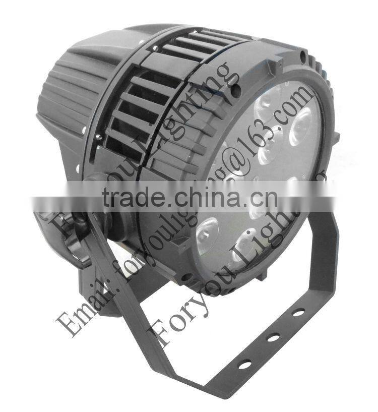 3-Year Warranty 9x18Watt UV Black Super Quiet Outdoor IP65 Waterproof 9x18W RGBWAUV 6IN1 LED Stage Wash Par Can Light