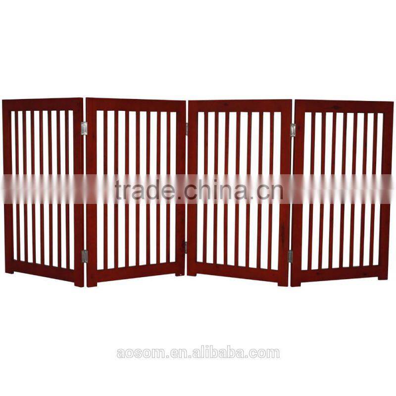 PawHut 4-Panel Wooden Pet Divider