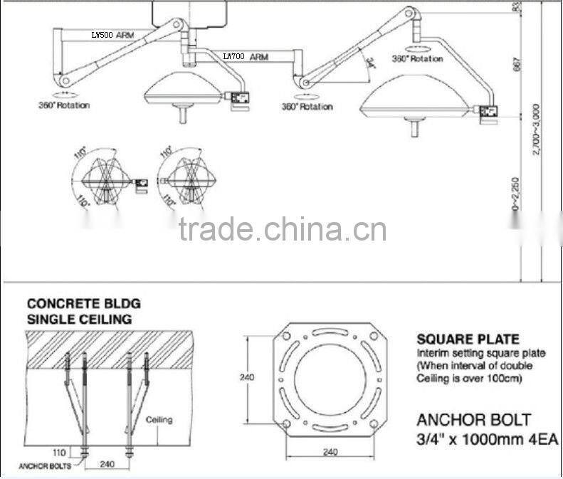HOT SALES!!! Medical Equipment Halogen Bulb LW500/500 Surgical Light