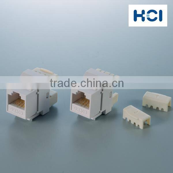 Network Solution Cat 5e 180Degree UTP Modular Keystone Jack
